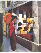 August Macke Hat Store oil